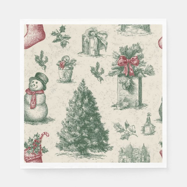 Christmas paper napkin (Front)