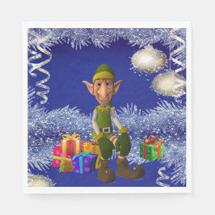 Christmas Paper Napkins, Elf Napkin