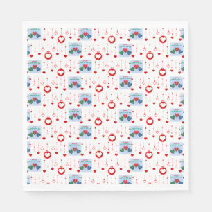 Christmas Paper Napkins, Merry Christmas Napkin