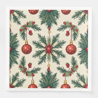 Christmas Paper Napkins, Standard Dinner Napkin