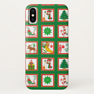 christmas paper pattern Case-Mate iPhone case