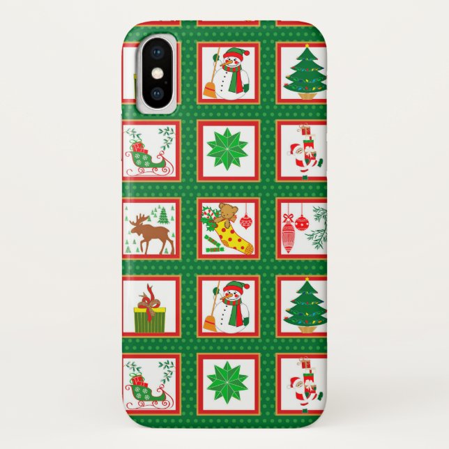 christmas paper pattern Case-Mate iPhone case (Back)