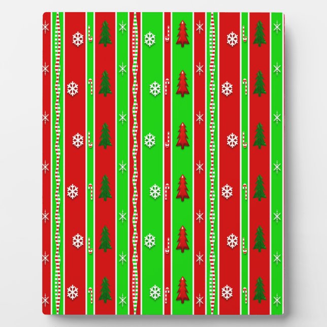 Christmas Paper Pattern Plaque (Front)