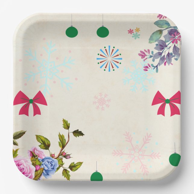  Christmas  Paper Plate (Front)