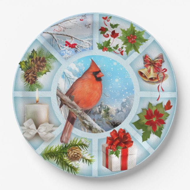 Christmas  paper plate (Front)