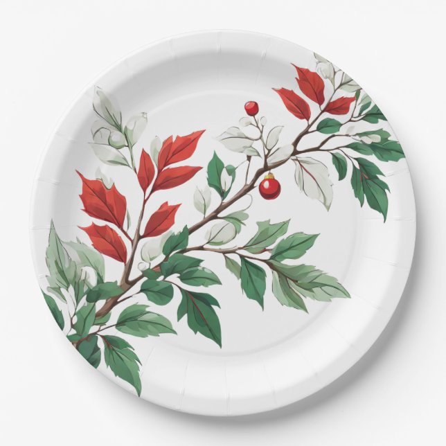 Christmas  paper plate (Front)
