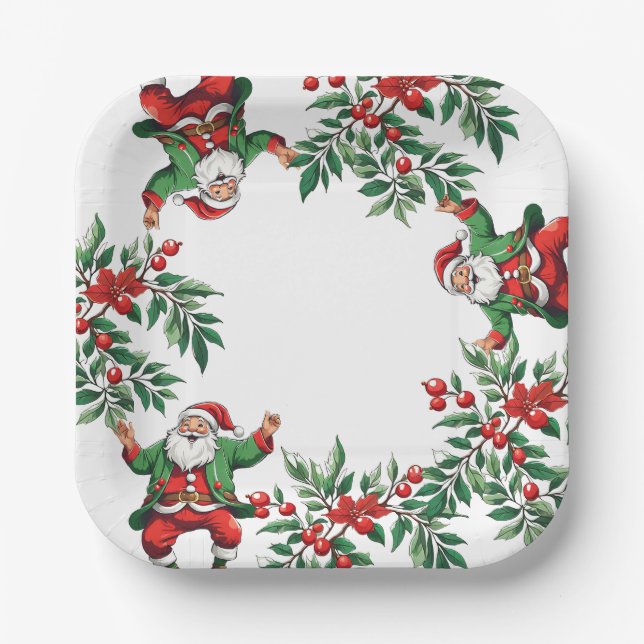 Christmas  paper plate (Front)