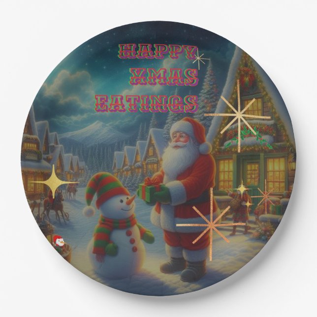 Christmas Paper plates (Front)