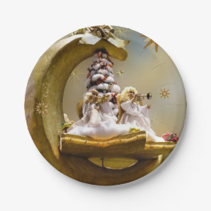Christmas Paper Plates, Angel Plate