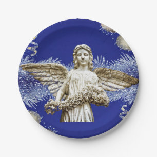 Christmas Paper Plates, Angels Plate