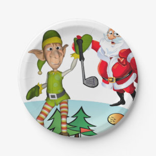 Christmas Paper Plates, Elf Plate