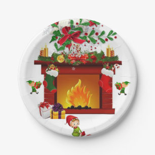 Christmas Paper Plates, Elf Plate