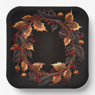 Christmas paper plates fancy