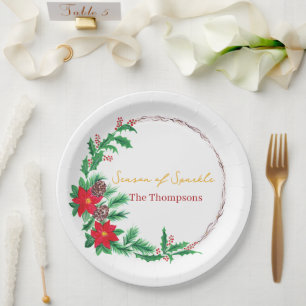 Christmas Paper Plates– Party Table Decoration Plate