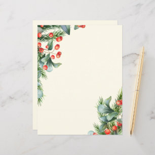 Christmas paper, writing paper Holiday stationery