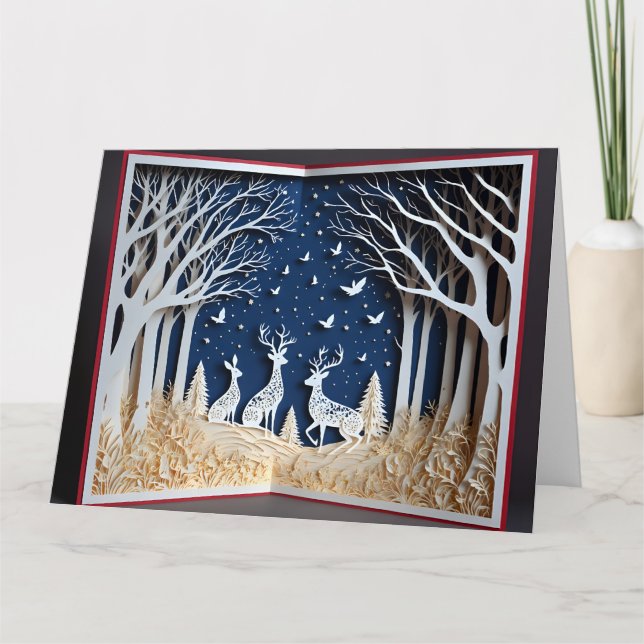 Christmas papercraft Card  (Front)