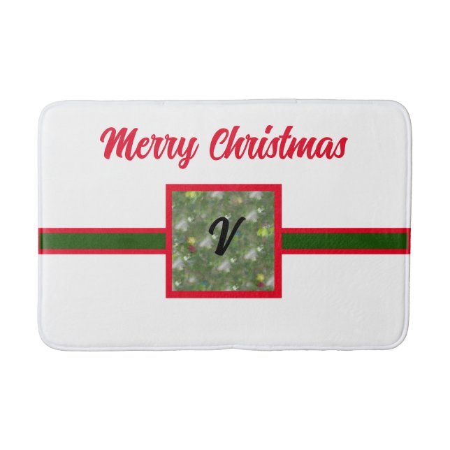 Christmas Paperwhites- Customisable Bath Mat (Front)