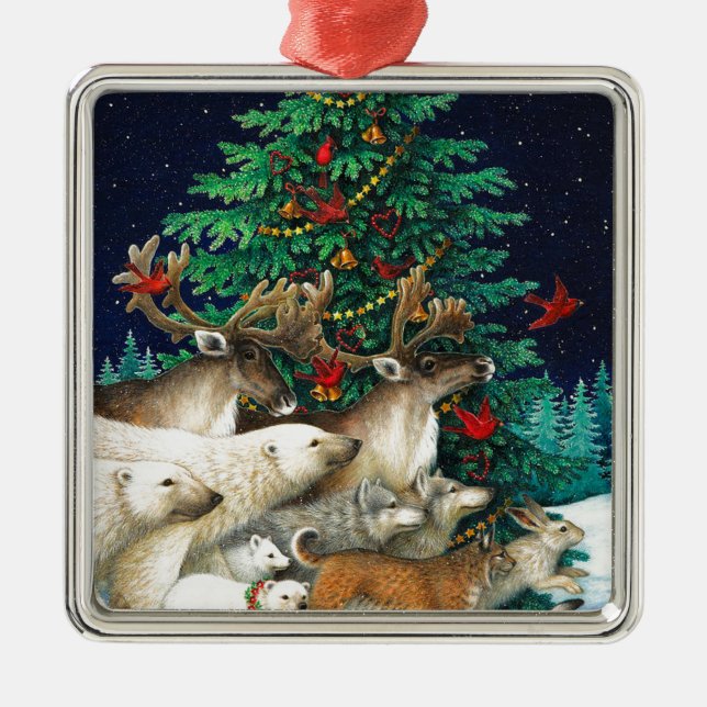 Christmas Parade Metal Tree Decoration (Front)