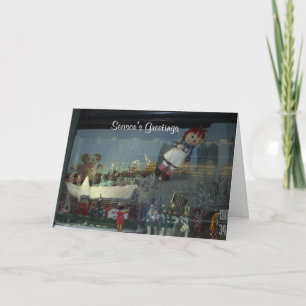 Christmas Parade Santa Holiday Card