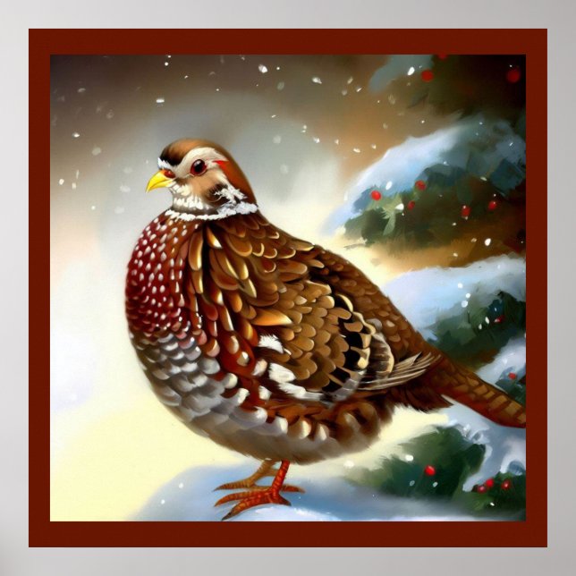 Christmas Partridge 1 Poster (Front)