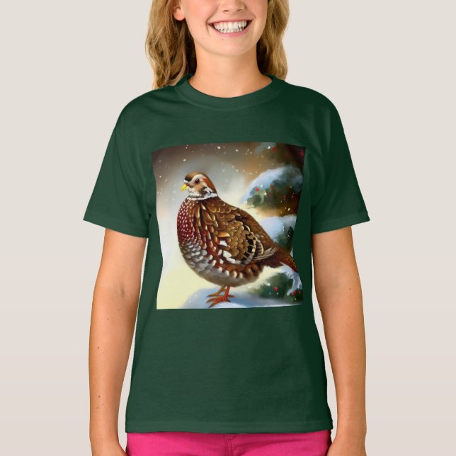 Christmas Partridge 1 T-Shirt (Front)