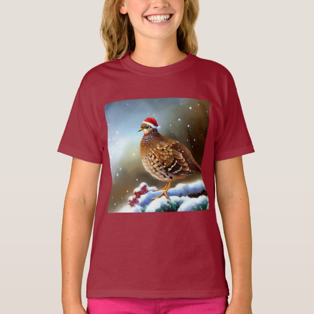 Christmas Partridge 2 T-Shirt (Front)