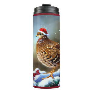 Christmas Partridge 2 Thermal Tumbler
