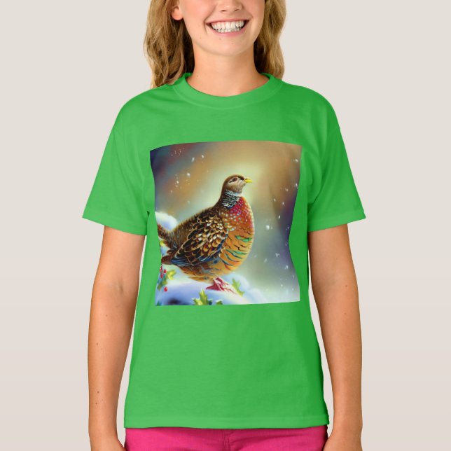 Christmas Partridge 3 T-Shirt (Front)