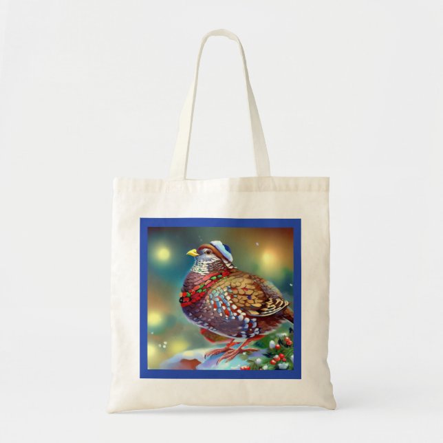 Christmas Partridge 4 Tote Bag (Front)