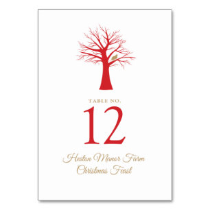 Christmas partridge in a tree Christmas event Table Number