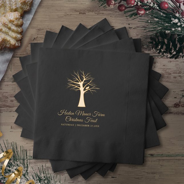 Christmas partridge in a tree festive feast foil napkins (Creator Uploaded)