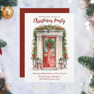 Christmas Party At Home  Invitation