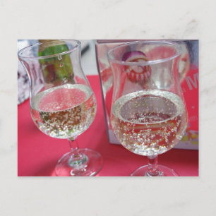 Christmas Party Champagne Holiday Postcard