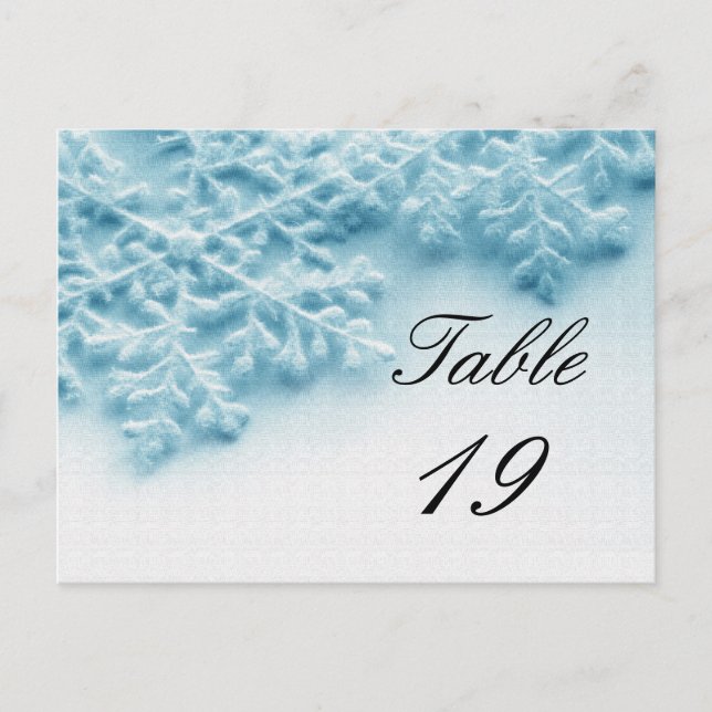 Christmas Party Event Table Number Postcard (Front)