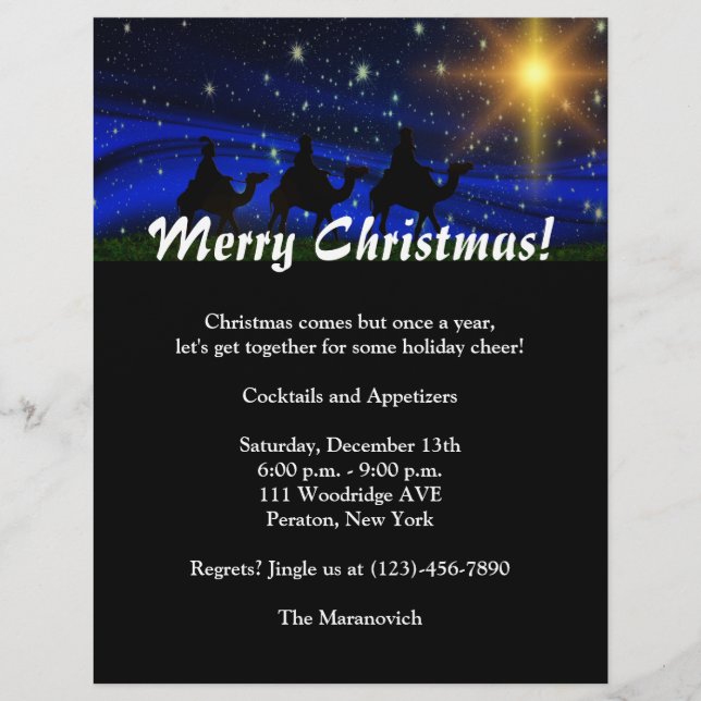 Christmas Party Flyer Invitation (Front)