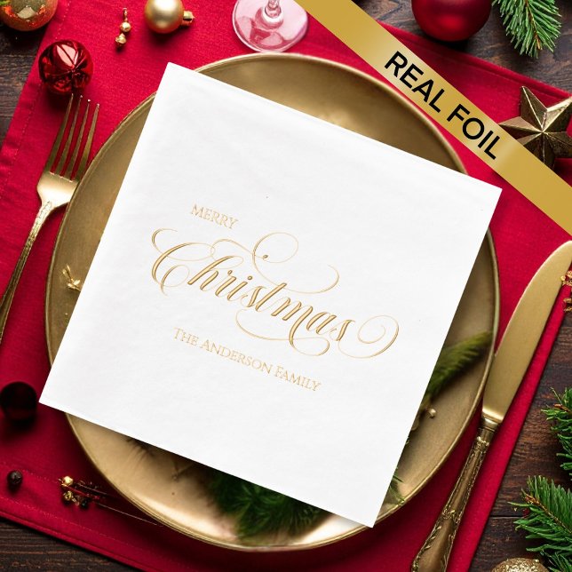 Christmas Party Foil Napkins (Creator Uploaded)