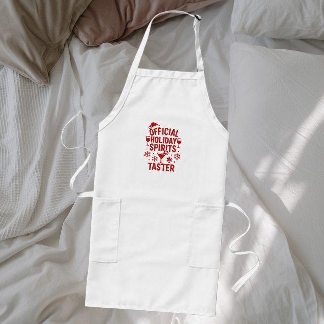 Christmas party funny party spirits taster long apron (Creator Uploaded)