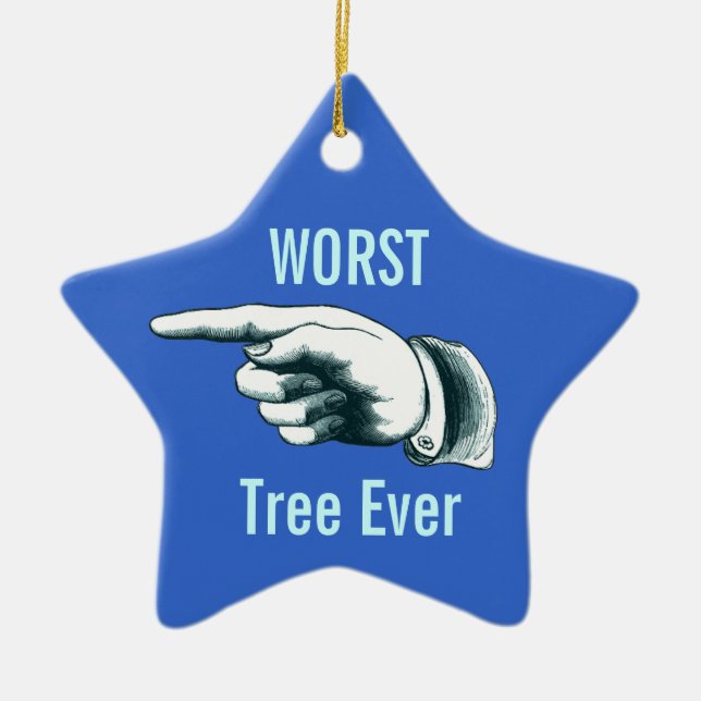 Christmas Party Gag Gift Ceramic Tree Decoration (Front)