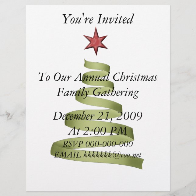 Christmas Party Gathering Flyer (Front)
