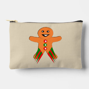 Christmas Party Gingerbread Man Accessory Pouch