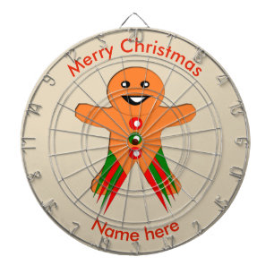 Christmas Party Gingerbread Man Dart Board