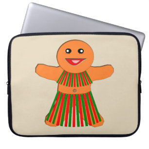 Christmas Party Gingerbread Woman Laptop Bag