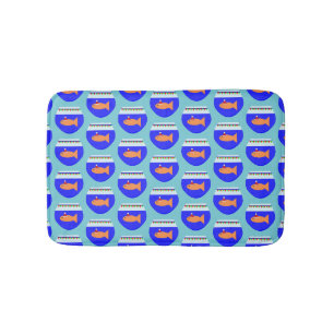 Christmas Party Goldfish Bath Mat