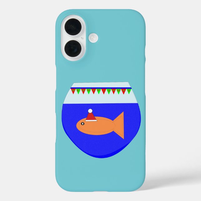 Christmas Party Goldfish Case-Mate iPhone Case (Back)