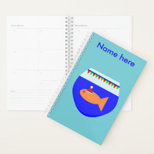 Christmas Party Goldfish Custom Planner