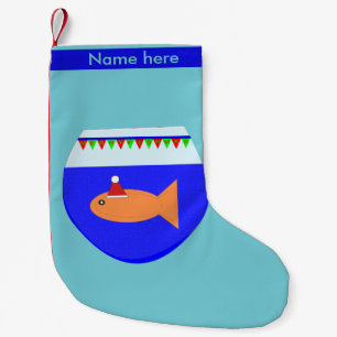 Christmas Party Goldfish Custom Stocking
