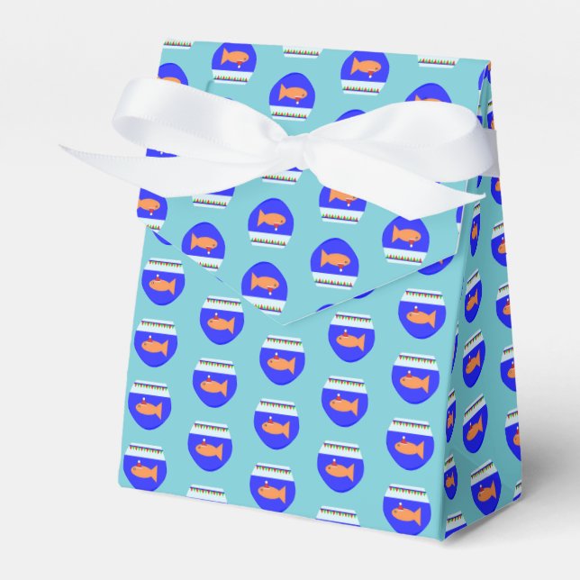 Christmas Party Goldfish Favour Box (Front Side)