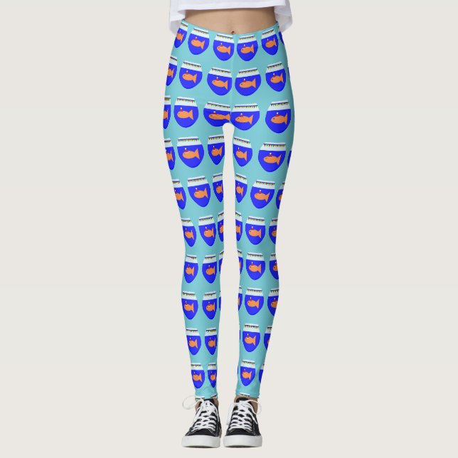 Christmas Party Goldfish Leggings (Front)