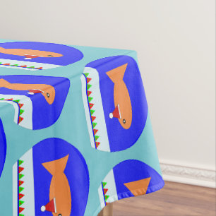 Christmas Party Goldfish Tablecloth