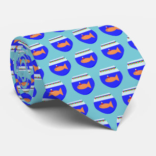 Christmas Party Goldfish Tie